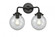 Beacon - 2 Light - 14 inch - Oil Rubbed Bronze - Bath Vanity Light (3442|284-2W-OB-G204-6-LED)