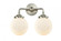 Beacon - 2 Light - 14 inch - Brushed Satin Nickel - Bath Vanity Light (3442|284-2W-SN-G201-6)