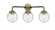 Beacon - 3 Light - 24 inch - Black Antique Brass - Bath Vanity Light (3442|284-3W-BAB-G204-6)