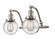 Beacon - 2 Light - 16 inch - Brushed Satin Nickel - Adjustable Bath Vanity Light (3442|515-2W-SN-G204-6-LED)