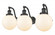 Beacon - 3 Light - 28 inch - Oil Rubbed Bronze - Adjustable Bath Vanity Light (3442|515-3W-OB-G201-8-LED)