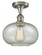 Gorham - 1 Light - 10 inch - Brushed Satin Nickel - Semi-Flush Mount (3442|516-1C-SN-G249-LED)