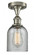 Caledonia - 1 Light - 5 inch - Brushed Satin Nickel - Semi-Flush Mount (3442|516-1C-SN-G257-LED)