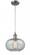 Gorham - 1 Light - 10 inch - Brushed Satin Nickel - Cord hung - Mini Pendant (3442|516-1P-SN-G247)