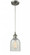 Caledonia - 1 Light - 5 inch - Brushed Satin Nickel - Cord hung - Mini Pendant (3442|516-1P-SN-G2511)