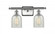 Caledonia - 2 Light - 15 inch - Brushed Satin Nickel - Bath Vanity Light (3442|516-2W-SN-G2511-LED)