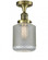 Stanton - 1 Light - 6 inch - Antique Brass - Semi-Flush Mount (3442|517-1CH-AB-G262-LED)