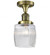 Colton - 1 Light - 6 inch - Antique Brass - Semi-Flush Mount (3442|517-1CH-AB-G302-LED)