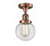 Beacon - 1 Light - 6 inch - Antique Copper - Semi-Flush Mount (3442|517-1CH-AC-G202-6-LED)