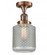 Stanton - 1 Light - 6 inch - Antique Copper - Semi-Flush Mount (3442|517-1CH-AC-G262)