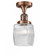 Colton - 1 Light - 6 inch - Antique Copper - Semi-Flush Mount (3442|517-1CH-AC-G302)