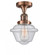 Oxford - 1 Light - 8 inch - Antique Copper - Semi-Flush Mount (3442|517-1CH-AC-G534)