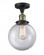 Beacon - 1 Light - 8 inch - Black Antique Brass - Semi-Flush Mount (3442|517-1CH-BAB-G202-8)