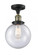 Beacon - 1 Light - 8 inch - Black Antique Brass - Semi-Flush Mount (3442|517-1CH-BAB-G204-8-LED)