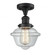 Oxford - 1 Light - 8 inch - Matte Black - Semi-Flush Mount (3442|517-1CH-BK-G532)