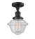 Oxford - 1 Light - 8 inch - Matte Black - Semi-Flush Mount (3442|517-1CH-BK-G534)