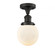 Beacon - 1 Light - 6 inch - Oil Rubbed Bronze - Semi-Flush Mount (3442|517-1CH-OB-G201-6-LED)