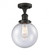Beacon - 1 Light - 8 inch - Oil Rubbed Bronze - Semi-Flush Mount (3442|517-1CH-OB-G204-8-LED)
