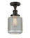 Stanton - 1 Light - 6 inch - Oil Rubbed Bronze - Semi-Flush Mount (3442|517-1CH-OB-G262-LED)