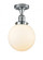 Beacon - 1 Light - 8 inch - Polished Chrome - Semi-Flush Mount (3442|517-1CH-PC-G201-8)