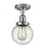 Beacon - 1 Light - 6 inch - Polished Chrome - Semi-Flush Mount (3442|517-1CH-PC-G204-6)
