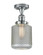 Stanton - 1 Light - 6 inch - Polished Chrome - Semi-Flush Mount (3442|517-1CH-PC-G262)