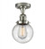 Beacon - 1 Light - 6 inch - Polished Nickel - Semi-Flush Mount (3442|517-1CH-PN-G204-6-LED)
