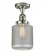 Stanton - 1 Light - 6 inch - Polished Nickel - Semi-Flush Mount (3442|517-1CH-PN-G262)