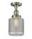 Stanton - 1 Light - 6 inch - Brushed Satin Nickel - Semi-Flush Mount (3442|517-1CH-SN-G262)
