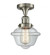 Oxford - 1 Light - 8 inch - Brushed Satin Nickel - Semi-Flush Mount (3442|517-1CH-SN-G532-LED)