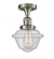 Oxford - 1 Light - 8 inch - Brushed Satin Nickel - Semi-Flush Mount (3442|517-1CH-SN-G534-LED)