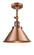 Briarcliff - 1 Light - 10 inch - Antique Copper - Adjustable Semi-Flush Mount (3442|201F-AC-M10-AC)