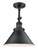 Briarcliff - 1 Light - 10 inch - Matte Black - Adjustable Semi-Flush Mount (3442|201F-BK-M10-BK-LED)