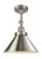 Briarcliff - 1 Light - 10 inch - Brushed Satin Nickel - Adjustable Semi-Flush Mount (3442|201F-SN-M10-SN)