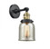 Bell - 1 Light - 5 inch - Black Antique Brass - Adjustable Sconce (3442|203SW-BAB-G58)