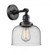 Bell - 1 Light - 8 inch - Matte Black - Adjustable Sconce (3442|203SW-BK-G74)