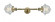 Oxford - 2 Light - 8 inch - Antique Brass - Adjustable Bath Vanity Light (3442|208L-AB-G534)