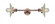 Halophane - 2 Light - 9 inch - Antique Copper - Adjustable Bath Vanity Light (3442|208L-AC-G2)