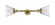 Cone - 2 Light - 8 inch - Brushed Brass - Adjustable Bath Vanity Light (3442|208L-BB-G42)