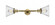Cone - 2 Light - 8 inch - Brushed Brass - Adjustable Bath Vanity Light (3442|208L-BB-G44)