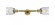 Bell - 2 Light - 5 inch - Brushed Brass - Adjustable Bath Vanity Light (3442|208L-BB-G54)