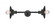 Railroad - 2 Light - 8 inch - Matte Black - Adjustable Bath Vanity Light (3442|208L-BK-M6-LED)