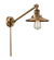 Railroad - 1 Light - 8 inch - Brushed Brass -Adjustable Swing Arm (3442|237-BB-M4-BB)