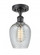 Salina - 1 Light - 6 inch - Matte Black - Semi-Flush Mount (3442|516-1C-BK-G292)