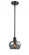 Fenton - 1 Light - 7 inch - Matte Black - Mini Pendant (3442|516-1S-BK-G93)