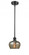 Fenton - 1 Light - 7 inch - Matte Black - Mini Pendant (3442|516-1S-BK-G96-LED)