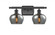 Fenton - 2 Light - 17 inch - Matte Black - Bath Vanity Light (3442|516-2W-BK-G93)