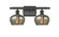 Fenton - 2 Light - 17 inch - Matte Black - Bath Vanity Light (3442|516-2W-BK-G96)