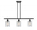 Cobbleskill - 3 Light - 36 inch - Matte Black - Stem hung - Island Light (3442|516-3I-BK-G112)