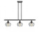 Fenton - 3 Light - 36 inch - Matte Black - Stem hung - Island Light (3442|516-3I-BK-G92-LED)